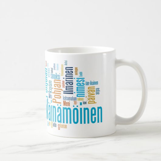 Tasse de Kaleva Wordcloud (Droite)