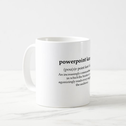 Tasse de karaoke de PowerPoint (Devant gauche)