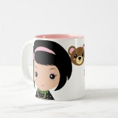 Tasse de Kawaii Kokeshi (Devant gauche)