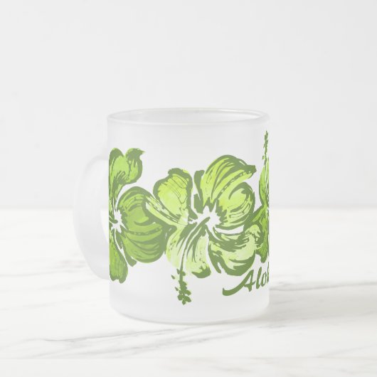 Tasse de ketmie d'aquarelle (Devant gauche)