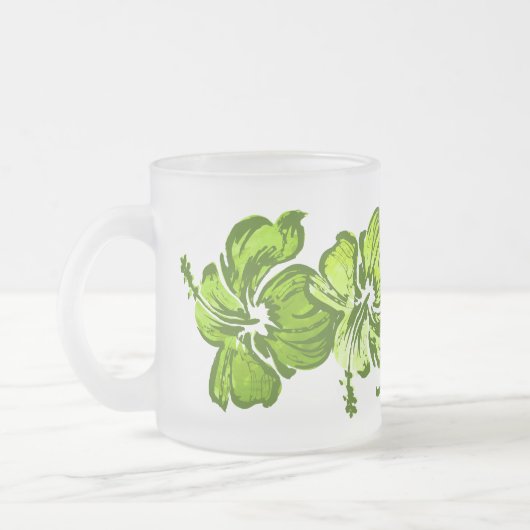 Tasse de ketmie d'aquarelle (Gauche)