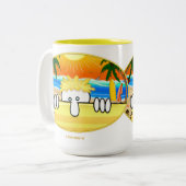 Tasse de Kilroy de surfer (Devant gauche)