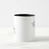 Tasse de Kirsty en noir et blanc (Centre)
