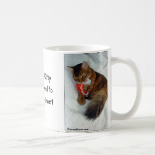 Tasse de Kitty de bourreau des coeurs de Valentine