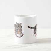 Tasse de Kitty de hippie (sans texte) (Centre)