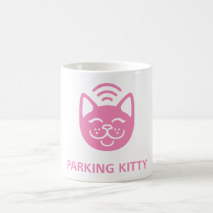 Tasse de Kitty de stationnement