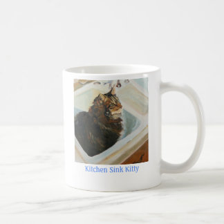 Tasse de Kitty d'évier de cuisine