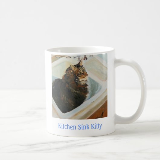 Tasse de Kitty d'évier de cuisine (Droite)