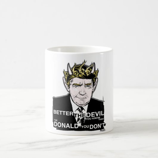 Tasse de klaxon de diable d'élection de Donald (Centre)