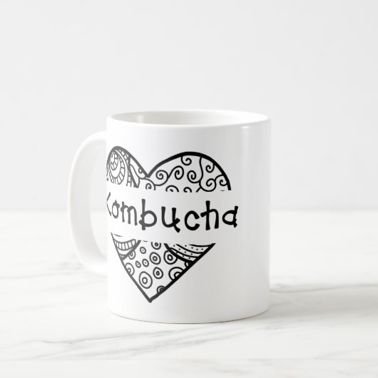 Tasse de Kombucha de coeur (Devant gauche)
