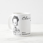 Tasse de la caricature de la cerise (Devant gauche)