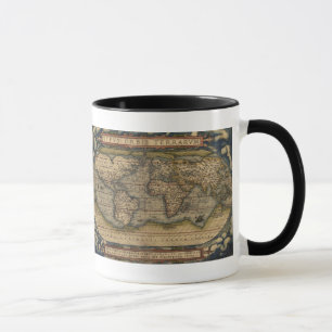Tasse de la carte 1570 du monde d'Ortelius