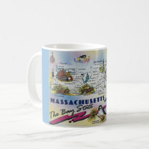 Tasse de la carte du Massachusetts
