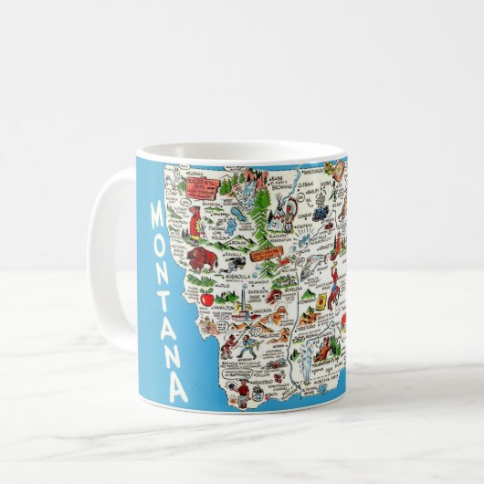 Tasse de la carte du Montana (Devant gauche)