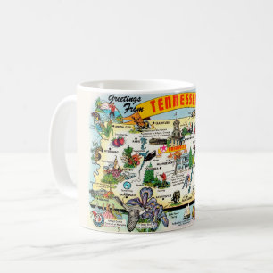 Tasse de la carte du Tennessee
