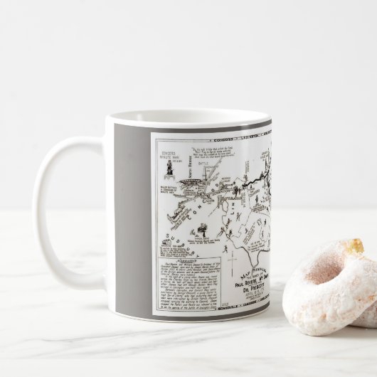 Tasse de la chevauchée de Paul Revere (Avec donut)