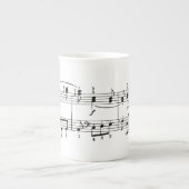 Tasse de la Chine de notes musicales (Devant)