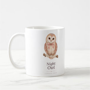 Tasse de la chouette coquette de la Saint-Valentin