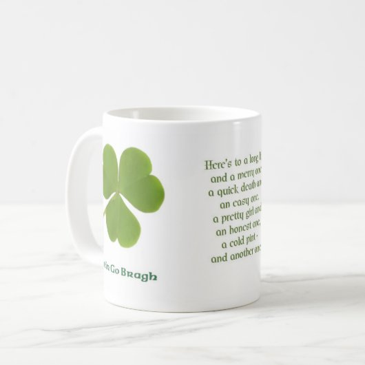 Tasse de la citation 12 d'Irlandais (Devant gauche)