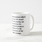 Tasse de la citation 23 de Thomas Jefferson (Devant droit)