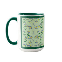 Tasse de la collection Soirée de Prairie Bleu, Jau