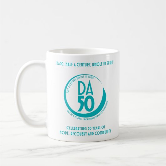 Tasse de la Convention Virtuelle Mondiale DA50 en (Gauche)