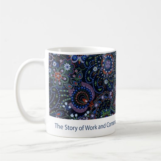 Tasse de LA de musée de Paisley d'indigo (Gauche)