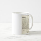Tasse de la Déclaration d'Indépendance (Devant droit)