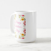 Tasse de la fête des mères à fleurs recto-verso (Devant gauche)