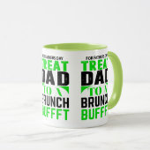 Tasse de la Fête des Pères pour un buffet de brunc (Devant droit)