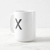 Tasse de la lettre X (Devant gauche)