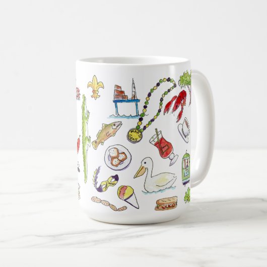 Tasse de la Louisiane (Devant droit)