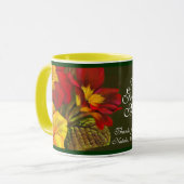 Tasse de la mère du monde floral d'art de (Devant gauche)