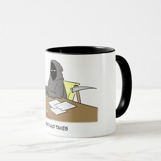 Tasse de la mort et d'impôts (Devant droit)