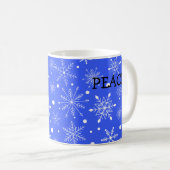 Tasse de la paix flocon de neige (Devant droit)