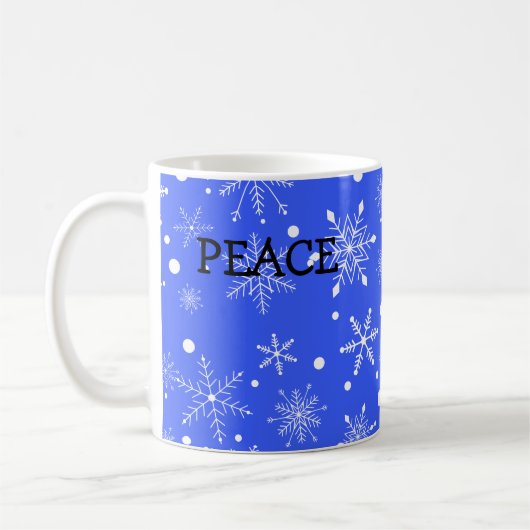 Tasse de la paix flocon de neige (Gauche)