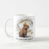 Tasse de la paix intérieure du capybara - Tasse à (Gauche)