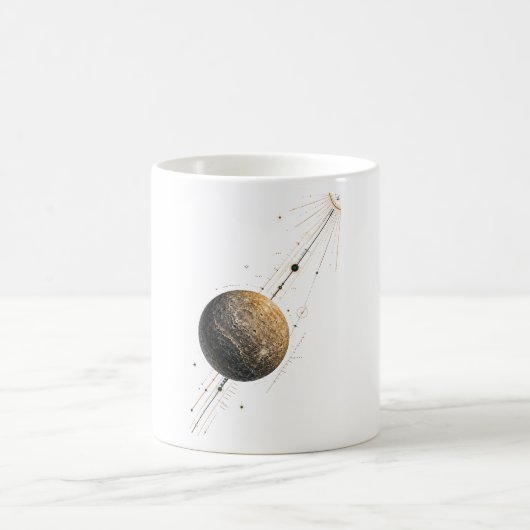 Tasse de la planète céleste Transit de Mercure cal (Centre)