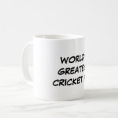 Tasse de la plus grande "fan du cricket du monde" (Devant gauche)