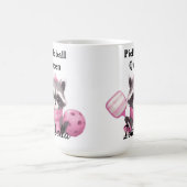 Tasse de la Reine de Pickleball Rose Raton Laveur (Centre)