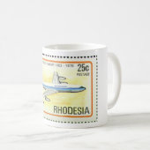 Tasse de la Rhodésie d'air avec le timbre (Devant droit)