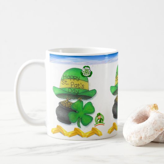 Tasse de la Saint-Patrick (Avec donut)