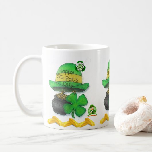 Tasse de la Saint-Patrick (Avec donut)