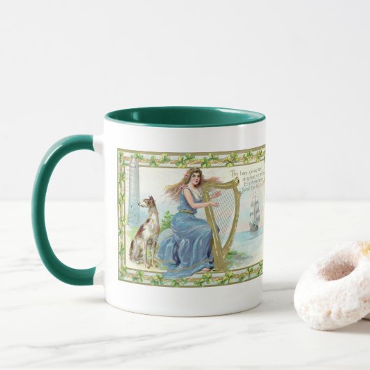 Tasse de la Saint-Patrick Erin Mavourneen (Avec donut)