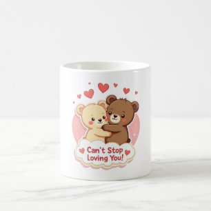 Tasse de la Saint-Valentin Mignonne 'Je ne peux pa