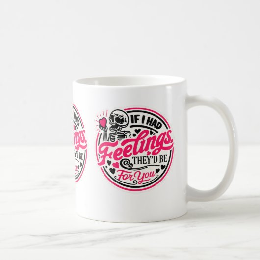 Tasse de la Saint-Valentin "Si j'avais des sentime (Droite)