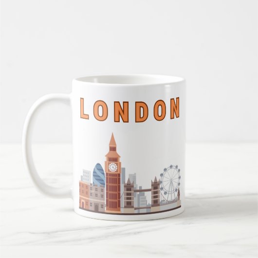 Tasse de la silhouette de Londres (Gauche)