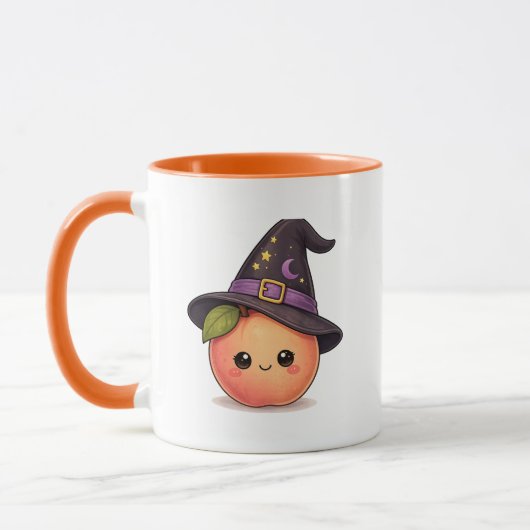 Tasse de la sorcière mignonne Peach Halloween (Gauche)