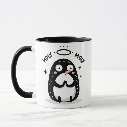Tasse de la Taupe Priante Mignonne Holy Moly – Bla (Gauche)