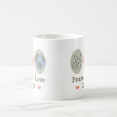 Tasse de la terre d'amour de paix (Centre)